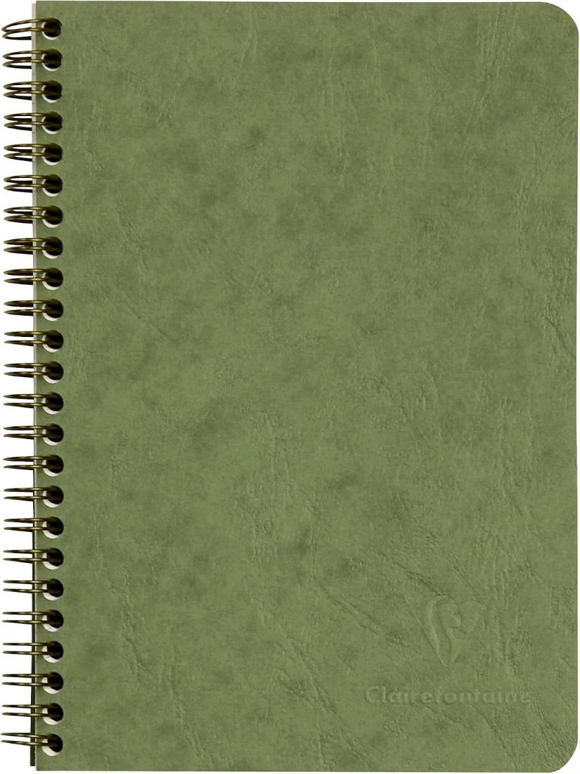 Clairefontaine Rhodia spiral  notebook A5 14,8X21cm, ruled, 90gsm, 120 pages, 785663C Green