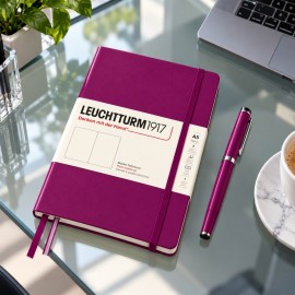 Leuchtturm 1917 ruled notebook, A5, hard cover, Burgundy