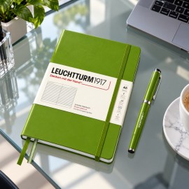 Leuchtturm 1917 ruled notebook, A5, hard cover, Moss Green