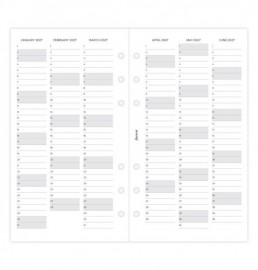 Refill Personal 2027 Ultimate Life Companion Week on two Pages 27-68319 Filofax