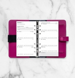 Refill Personal 2027 Ultimate Life Companion Week on two Pages 27-68319 Filofax