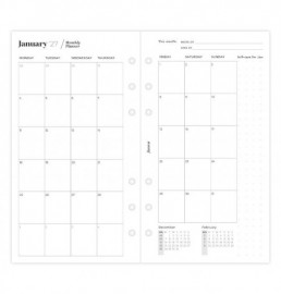 Refill Personal 2027 Ultimate Life Companion Week on two Pages 27-68319 Filofax
