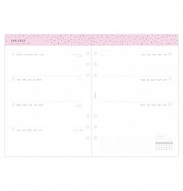 Refill A5 2027 Confetti Week on Two Pages 27-68591 Filofax