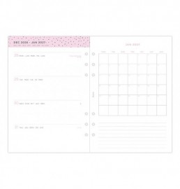Refill A5 2027 Confetti Week on Two Pages 27-68591 Filofax