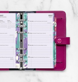 Refill Personal 2027 Floral Illustrated Diary Refill Pack 27-6341 Filofax