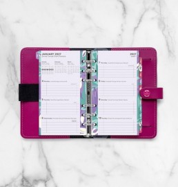 Refill Personal 2027 Floral Illustrated Diary Refill Pack 27-6341 Filofax