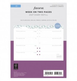 Refill A5 2027 Garden Week on Two Pages 26-68592  Filofax