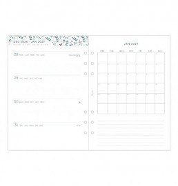 Refill A5 2027 Garden Week on Two Pages 26-68592  Filofax