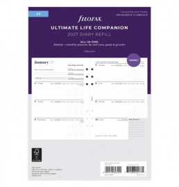 Refill A5 2027 Ultimate Life Companion Week on two Pages 27-68318 Filofax