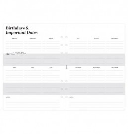 Refill A5 2027 Ultimate Life Companion Week on two Pages 27-68318 Filofax