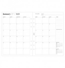 Refill A5 2027 Ultimate Life Companion Week on two Pages 27-68318 Filofax
