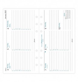 Refill 2027 Personal Week Horizontal On Two Pages 27-68420 Filofax