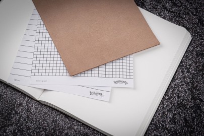 Galen Leather Notebook - Tomoe River Paper - B6 - Crazy Horse Brown