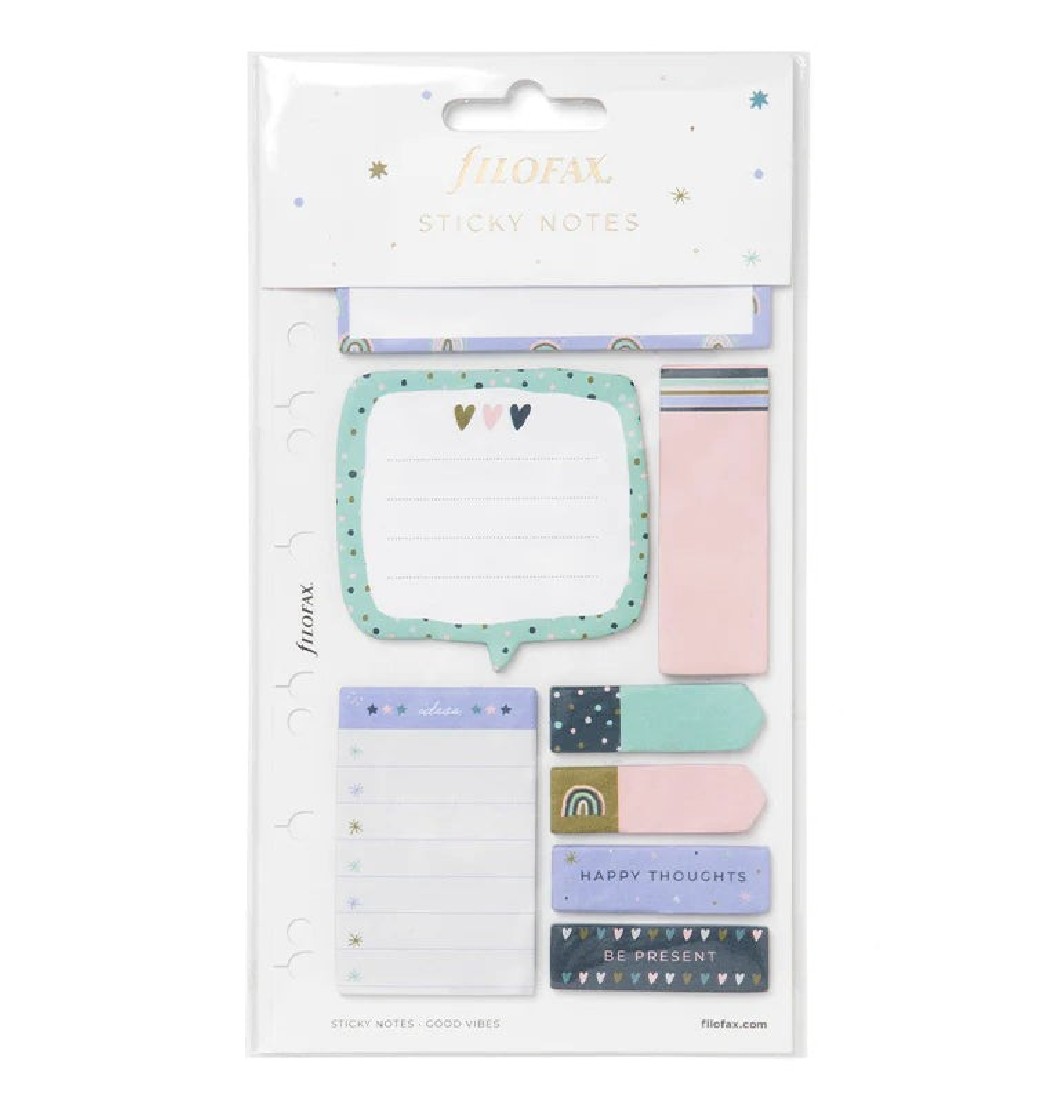 Good Vibes Sticky Notes 132906 Filofax