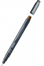 Pentel Pointliner Pen S20P Sepia