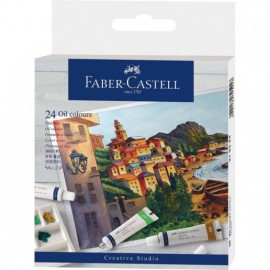 Faber Castell Oil colours cardboard wallet of 24, 24 x 9 ml tubes, 379524