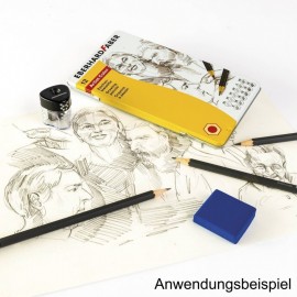 Drawing pencils 12pcs in metallic case 516913 Eberhard Faber