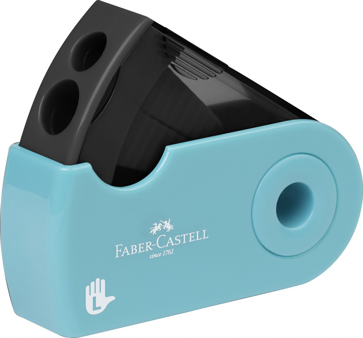 Ξύστρα Διπλή L για αριστερόχειρες  Sleeve Turqoise 182770 Faber Castell