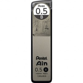 Pentel Ain leads 0,5mm B, 60mm, 40pcs, C285LME-B
