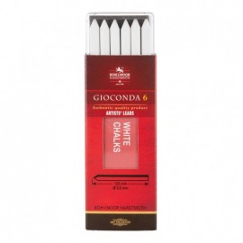 Koh-i-noor white chalk artists leads 5,6mm 4371 6pcs