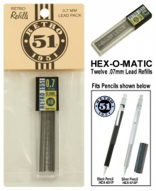 Retro 51 Tornado Pencil Refills - 1.15 mm Lead - 12 Pack REF22-L