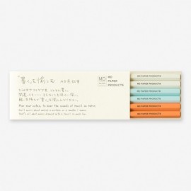 Midori MD pencils 6 pieces, B, coloured, 35323006