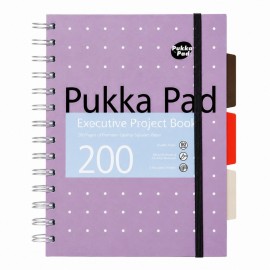 Pukka Pad τετράδιο Σπιράλ Α5 με 3 Διαχωριστικά . 200 φύλλα με γραμμές, perforated 6336-ΜΕΤ