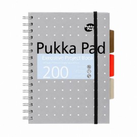 Pukka Pad τετράδιο Σπιράλ Α5 με 3 Διαχωριστικά . 200 φύλλα με γραμμές, perforated 6336-ΜΕΤ