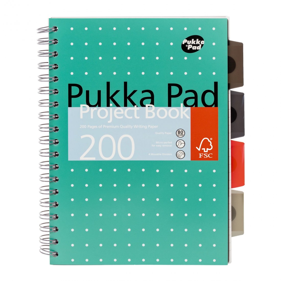 Τετράδιο Σπιράλ Β5 με Διαχωριστικά 4Θ.8518-MET PUKKA PAD