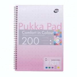 Pukka Pad τετράδιο σπιράλ ροζ ριγέ A4  με 200 σελίδες 80gr IRLJOTA4