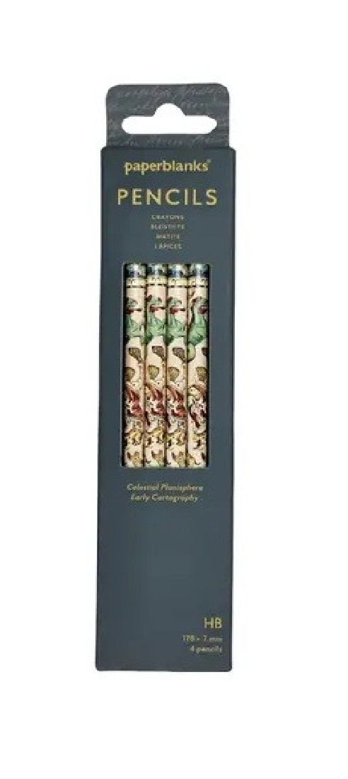 Paperblanks pencils set of 4 Celestial Planisphere