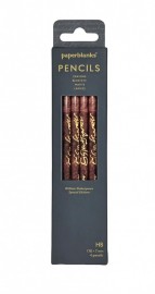 Paperblanks pencils set of 4 William Shakespear
