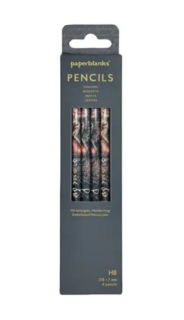 Paperblanks pencils set of 4 Michelangelo