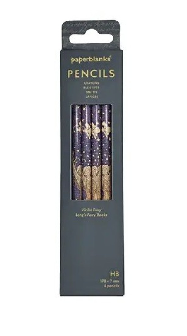 Paperblanks pencils set of 4 Violet Fairy