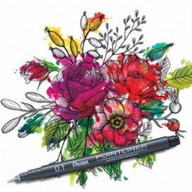 Pentel Pointliner Pen S20P Black