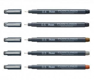 Pentel Pointliner Pen S20P Black