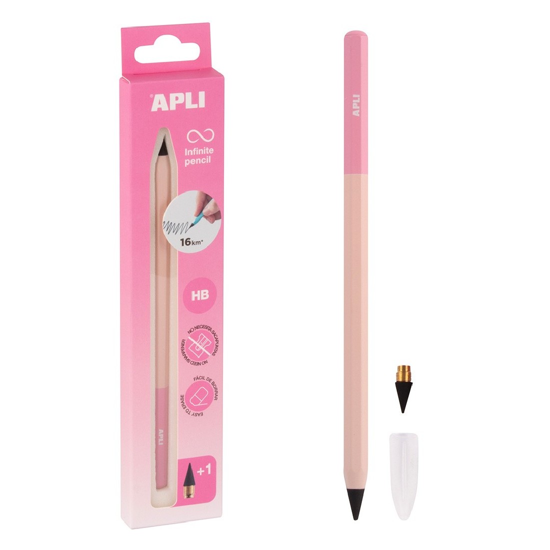 Infinite Pencil HB 19935 APLI Pastel Pink,
