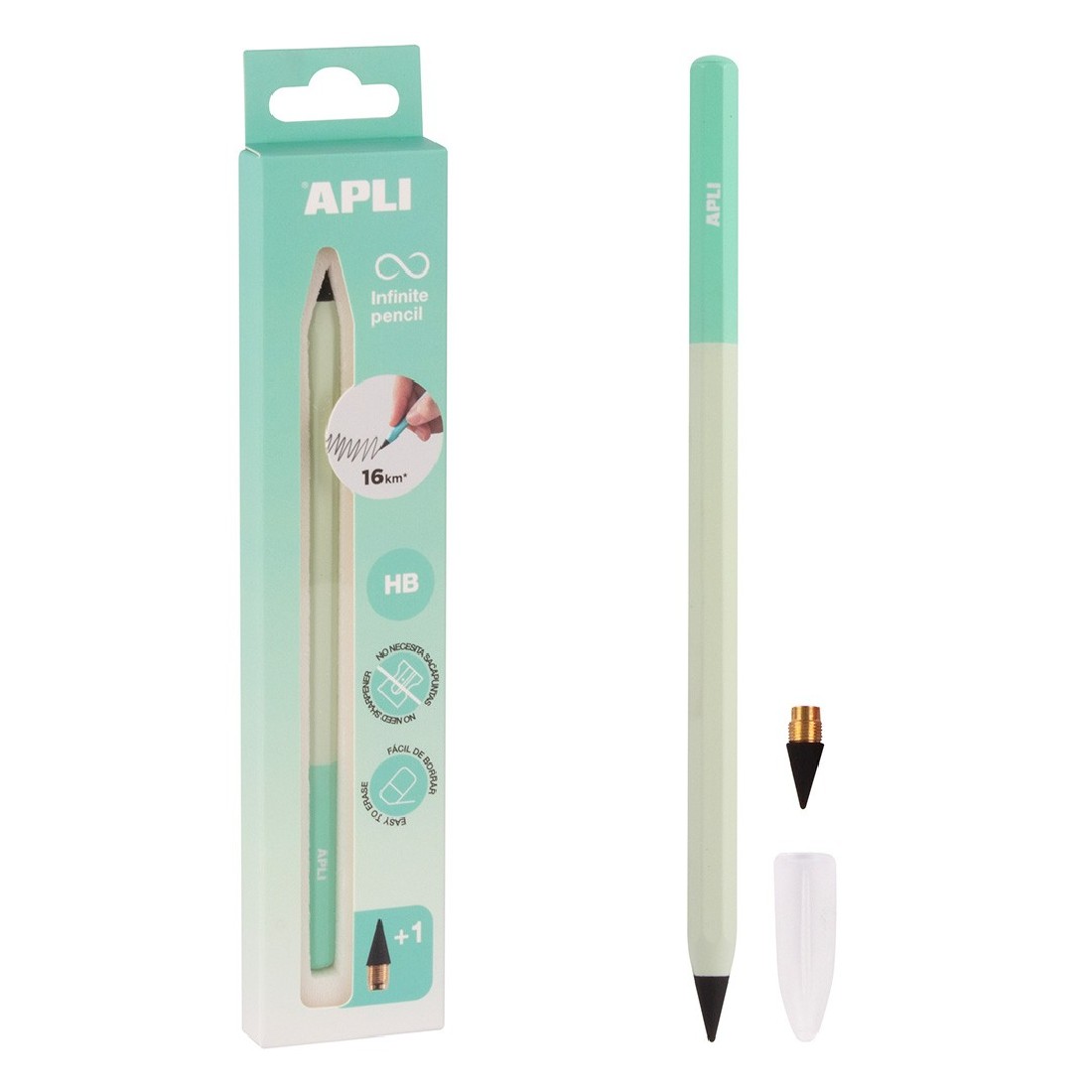 Infinite Pencil HB 19937 APLI Pastel Green,