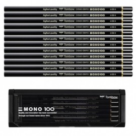 Tombow Mono 100 Highest Quality pencils box with 12 pencils