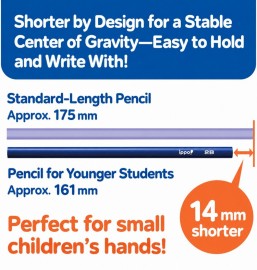 Tombow ippo pastel wooden pencils 12pcs, 2B, Triangular for correct holding, MP-SEPB01-2B