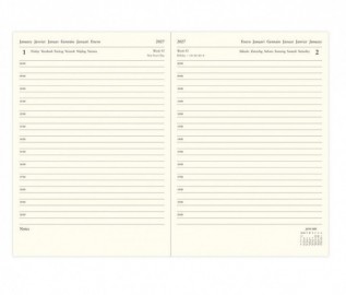Letts Lecassa 2027 A5 Day Per Page Diary With Appointments Black 27-080410