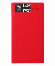Letts Verona Slim Week to View 2027 Red 27-081616