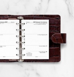 Refill Pocket 2027 Greek Week on two pages - Ελληνικό 27-68267 Filofax