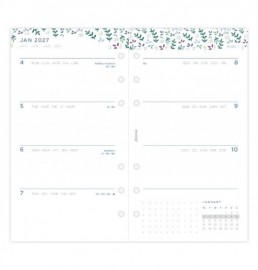 Refill 2027 Personal Garden Week On Two Pages 27-68492 Filofax