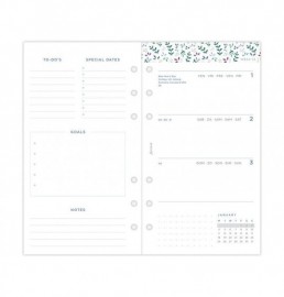 Refill 2027 Personal Garden Week On Two Pages 27-68492 Filofax
