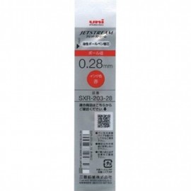 Uni Mitsubishi Pencil Jetstream Edge SXR-203-28.15 Ballpoint Pen Refill, 0.28, Red