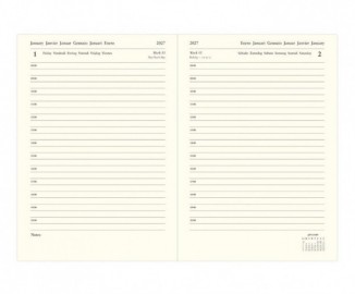 Letts Lecassa 2027 A4 Day Per Page Diary With Appointments Brown 27-080420