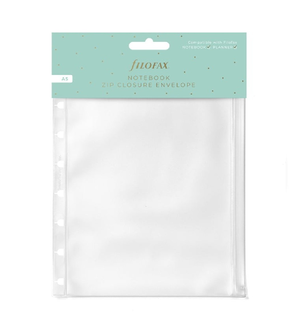 Filofax Refill A5 Notebook Zip Opening Envelope 132971