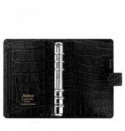 Filofax Organizer Leather Personal Crocodile Ebony 026072.