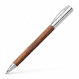 Faber Castell Ambition walnut wood, twist ballpoint pen brown, 148531